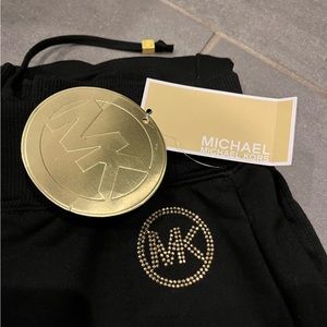 NWT Michael Kors Black Basic Joggers size S